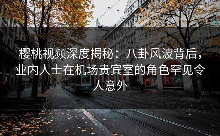 樱桃视频深度揭秘：八卦风波背后，业内人士在机场贵宾室的角色罕见令人意外